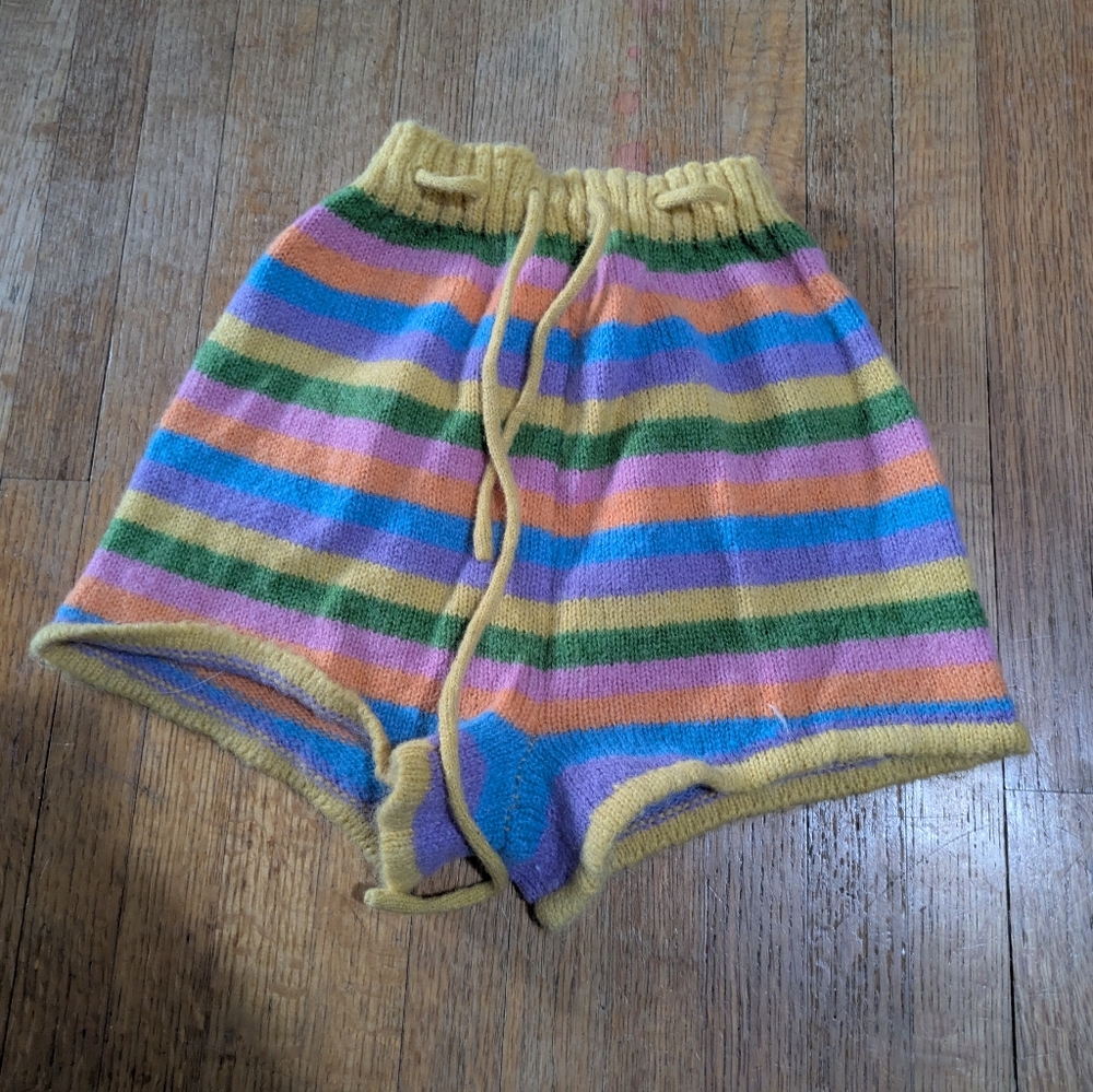 SHEIN Multicolor Knit Shorts